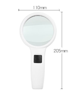 Grande loupe avec lumière 10x 20x Loupe éclairée à main avec 4 lumières LED - Product Image 6