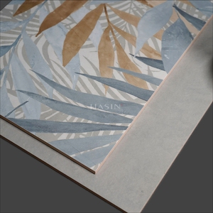 Piastrelle in Porcellana 300x900 con Motivo Floreale Italiano Classico, Piastrelle Rustiche in Ceramica Effetto Marmo per <span class=keywords><strong>Bagno</strong></span>, Balcone, Pavimento e Parete - Product Image 6