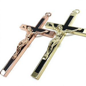 Crucifijo Cruz de metal Jesús colgante inspirador religioso INRI - Product Image 5