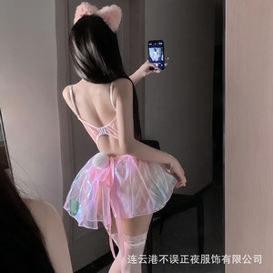 Sexy lace maid uniform, bunny girl flirting <b>set</b>, qqny pajamas for women, no time to waste. - Product Image 5