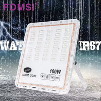 Reflector LED de Aluminio FOMSI IP67 a Prueba de Agua de 50W-600W, Disipación de Calor Eficiente, Luz de Alta Luminosidad para Exteriores, para Estadios