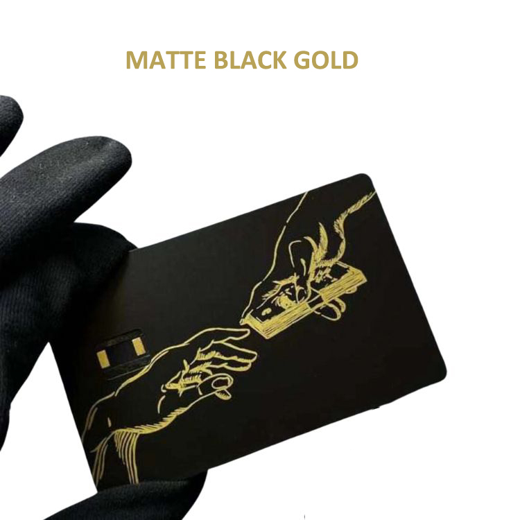 matte black in gold