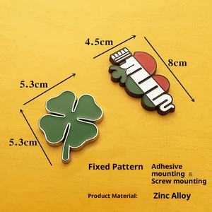 Наклейка на бампер из цинкового сплава для автомобиля, 4 листа - Product Image 2