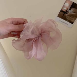 Pince à griffes en maille noire pinces à <span class=keywords><strong>cheveux</strong></span> grand arc pour femmes grandes pinces à griffes pour <span class=keywords><strong>cheveux</strong></span> épais filles <span class=keywords><strong>barrette</strong></span> à <span class=keywords><strong>cheveux</strong></span> en mousseline de soie - Product Image 6