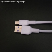 Afrika produk laris kabel Data USB standar kerajinan cetak injeksi kompatibel tinggi OEM sampai 8 Pin