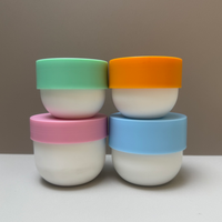 Nouvelle mode 150g 200g pot de masque en plastique PP givré pot de crème de lotion pour le corps coloré cosmétique personnalisé