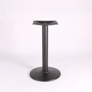 China Furniture Round Modern Restaurant Matt Black Bistro Dining Table Leg Cast Iron Table Base