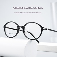 Monture de lunettes Bestfen 1501LS unisexe, style coréen, ultra-légère, en plastique et acier, avec verres AC, pour myopie de haut degré, ovale, vente en gros