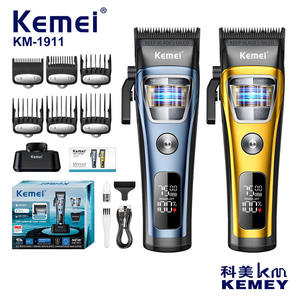 Tondeuse à cheveux électrique professionnelle Kemei Km-1911, moteur sans balais, affichage numérique, rechargeable, 6,69 pouces - Product Image 4