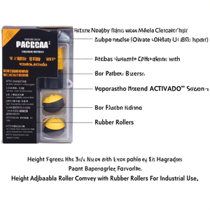 Height Adjustable <b>Roller</b> Conveyor With <b>Rubber</b> <b>Rollers</b> For Industrial Use - Product Image 2