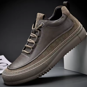 Vente en gros Ysd Sneakers à lacets tendance italienne, en cuir véritable de haute qualité, respirantes, légères, à plateforme - Product Image 3