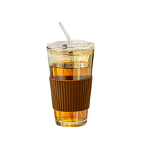 Personnalisé 450ml Jus Café Matcha Eau Potable Verre Sipper Tumbler Bouteille avec Paille 15oz Detox Limonade Tasse de Voyage Sippy Tasses