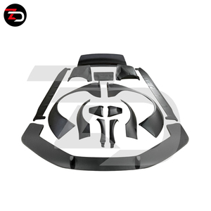 Ventes d'usine Kit carrosserie large style LB pour <span class=keywords><strong>Audi</strong></span> <span class=keywords><strong>R8</strong></span> <span class=keywords><strong>Spyder</strong></span> V8 V10 2008 à 2016, pare-brise, pare-chocs avant, lèvre de pare-chocs arrière, diffuseur arrière, jupe latérale - Product Image 6