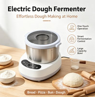 Pétrin électrique 5L en acier inoxydable avec fonction de fermentation et panneau de commande intelligent pour usage domestique