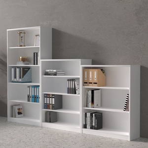 Estantería de madera de diseño Simple moderno para estudio en el hogar y oficina Estantería de 3-5 niveles para almacén y apartamento - Product Image 1