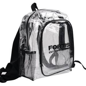 Wholesale Transparent PVC School Bag Waterproof Clear Backpack for Promotional Use