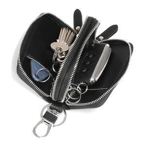 Vente en gros de nouveau porte-clés <span class=keywords><strong>double</strong></span> en cuir pour homme de créateur petit sac porte-clés en cuir de vache de haute qualité meilleure vente portefeuille - Product Image 2