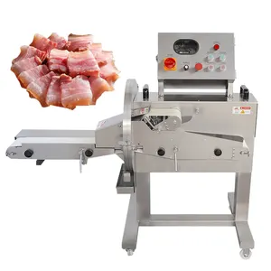 Máquina automática de corte de carne cozida para corte de carne para churrasco e presunto