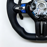 Volant en fibre de carbone pour BMW F30 F32 F34 F33 F10 F12 F15 F20 E90 E70 E71 F35 F22 F18 M3 M4 M5 M Volant de voiture sport