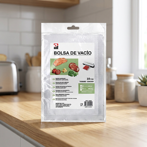Sacs de conservation sous vide en plastique Erpsl 20x30cm 10 pièces texturés pour la cuisine, pour la viande et les légumes, récipients alimentaires - Product Image 4