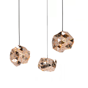 Moderne chrome <span class=keywords><strong>pierre</strong></span> métal fantaisie lustre E27 base pendentif lumière lampes pour <span class=keywords><strong>le</strong></span> <span class=keywords><strong>café</strong></span> de restaurant - Product Image 5