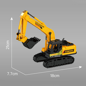 Giao Thông Vận Tải xe với thắp sáng âm nhạc và Kể Chuyện Ma sát đồ chơi với máy xúc đồ chơi kỹ thuật Trailer xe đồ chơi cho trẻ em - Product Image 5