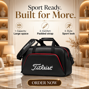Bolsa <span class=keywords><strong>de</strong></span> <span class=keywords><strong>Golf</strong></span> Personalizada con Logotipo <span class=keywords><strong>Titleist</strong></span>, Bolsa <span class=keywords><strong>de</strong></span> Viaje Deportiva <span class=keywords><strong>de</strong></span> Cuero PU con Compartimento Independiente para Zapatos, Gran Capacidad, para Fin <span class=keywords><strong>de</strong></span> Semana, para Hombre - Product Image 1