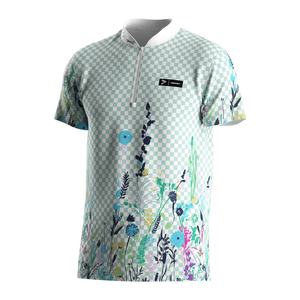 Camiseta Deportiva Sublimada de Moda, Camiseta de Manga Corta para Hombre, Camiseta Polo con Media Cremallera y Cuello Alto - Product Image 1