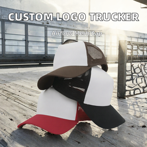 Casquette Trucker 5 Panneaux Personnalisable avec Logo, en Mousse Souple, Maille Bicolore Respirante, Unisexe, Réglable, pour Activités de Plein Air - Product Image 2