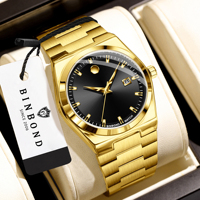 BINBOND 2026 Neues Modell Edelstahl 30M Wasserdicht Präzise Herren Einzigartige Luxus-Uhr Quarz-Armbanduhren für Männer