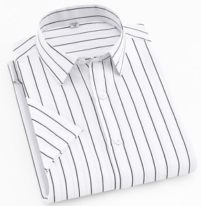 Nieuwe Man Shirt Voor Mannen Professionele Tops Zakelijke Korte Mouw Strepen Heren <span class=keywords><strong>Shirts</strong></span> - Product Image 3