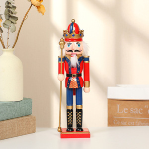 DAMAI Christmas <b>Nutcracker</b> Decorations Kids Gifts Christmas Wooden <b>Nutcracker</b> Soldier Decorative Handicraft - Product Image 3