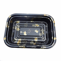 JY-810 Einweg behälter Rechteck Kunststoff Lebensmittel TraySushi Kunststoff Lebensmittel verpackung Box Sushi Tablett Kunststoff