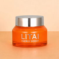 Emballage de pot en verre pour cosmétiques et soins de la peau, unique et personnalisé, pot en verre de luxe pour crème pour le visage, hydratant, flacons vides pour lotion