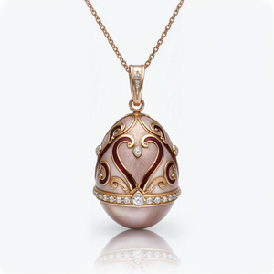 Metal esmalte <span class=keywords><strong>Faberge</strong></span> <span class=keywords><strong>huevo</strong></span> estilo <span class=keywords><strong>colgante</strong></span> QFA101 - Product Image 1