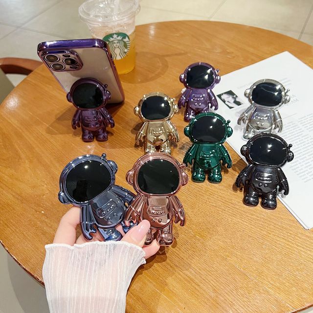 Multi-functional Mobile Phone case Cartoon Stand Astronaut Electronic Printing Fundas Holder for iphone for samsung for xiaomi