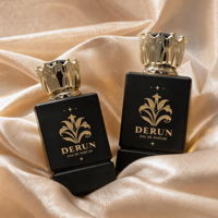 Flacon de parfum en verre de luxe avec bouchon couronne 30ml 50ml 100ml, logo personnalisé, flacon de parfum vide avec boîte cadeau OEM ODM