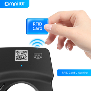 Omni <span class=keywords><strong>QR</strong></span> mã thông minh khóa không thấm nước Thành phố Xe Đạp Khóa với GPS theo dõi rung báo động thành phố chia sẻ Xe Đạp Khóa - Product Image 5