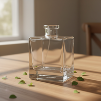 Vente en gros de diffuseurs de parfum d'intérieur personnalisés de 500 ml, flacon en verre carré de luxe