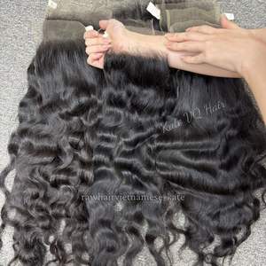 Super Venta Paquete de ondas naturales Cabello crudo de un solo donante de la mejor calidad Ondulado con cutícula alineada para extensiones de cabello humano - Product Image 4