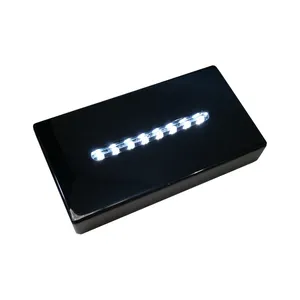 人気販売ブラックラッカー仕上げ木製ベース長方形バッテリー駆動LEDライトアップディスプレイベース