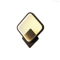 Applique Murale LED Décorative Moderne en Fer Forgé avec Capteur de Contrôle, Intensité Variable, Lumière Blanc Chaud 2700K, IRC 90, 65 Lumens, pour Chambre et Couloir