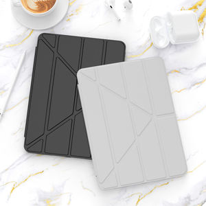 Vente flash Étui en cuir TPU multi-pli pour <span class=keywords><strong>iPad</strong></span> 9.7/10.2 Housses de tablette souples durables pliables pour <span class=keywords><strong>iPad</strong></span> Pro 11 12.9 Air 10.9 pouces - Product Image 2