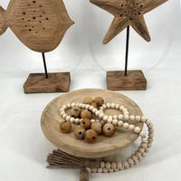 Bol en bois vintage à motifs grainés, avec pieds, pour table basse, plateau à fruits, collations, bougie et fabrication de bougies