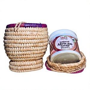 สบู่แอฟริกันธรรมชาติเพื่อผิวไร้ที่ติ 450 กรัม, สบู่แอฟริกันแท้ 100% สูตรเชียทรานดิชั่น, ช่วยเติมความชุ่มชื้นและผลัดเซลล์ผิวสำหรับทำความสะอาดใบหน้า - Product Image 1