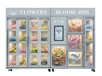 Magnifique distributeur automatique de fleurs en Chine avec réfrigérateur, en promotion