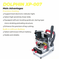 Cortadora de Llaves Profesional XP-007, Motor sin Escobillas de Doble Velocidad, Precisión de 0.01 mm, Diseño Multifuncional para Llaves de Automóviles