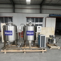 Pasteurisateur de lait électrique à vapeur et gaz, cuve de 500 litres pour jus avec mélangeur