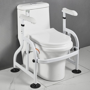 Support de main courante pour toilettes, Garde-corps de sécurité pour personnes âgées à domicile, Support d'aide pour siège de toilettes de salle de bain - Product Image 2