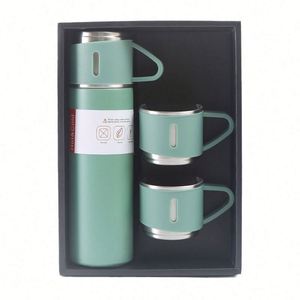 Christmas Gift Set 3pcs Custom Outdoor Travel Stainless Steel <b>Double</b> <b>Wall</b> Vacuum Insulated Tumblers Flask 6-12hrs Thermal - Product Image 3